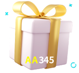 Receba seus bônus de boas-vindas no AA345